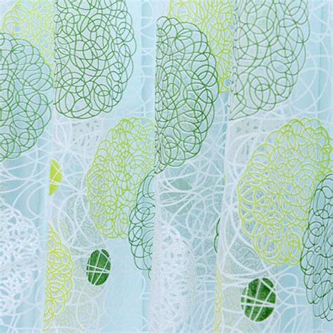 Buy ELECTROPRIME 200x100cm Green Bird Nest Mess Voile Tab Top Curtain ...