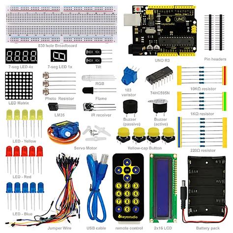 Image result for Components of an Arduino Starter Kit