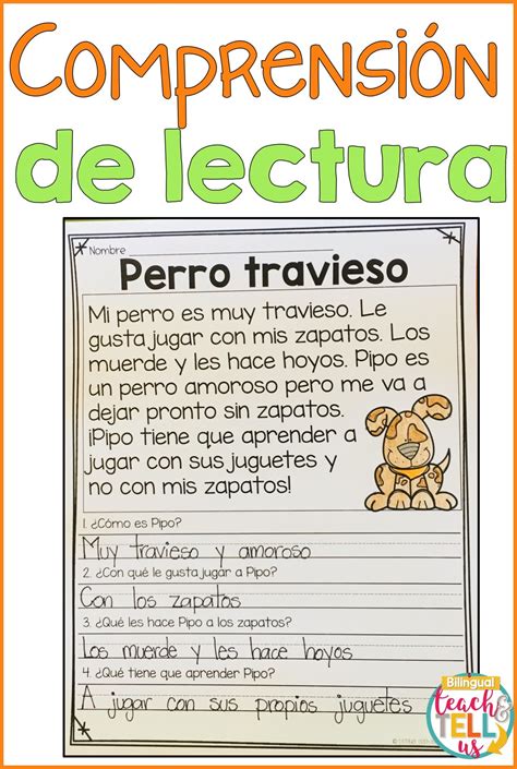 Spanish Reading Comprehension Worksheets - Printable Calendars AT A GLANCE