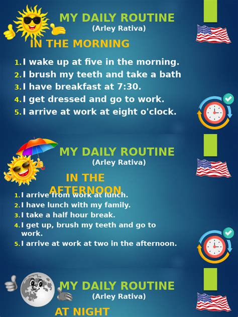 Image result for My Daily Routine Example
