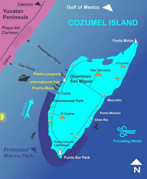 Cozumel Mexico Street Map Map Cozumel Island Mexico Hi Res Stock