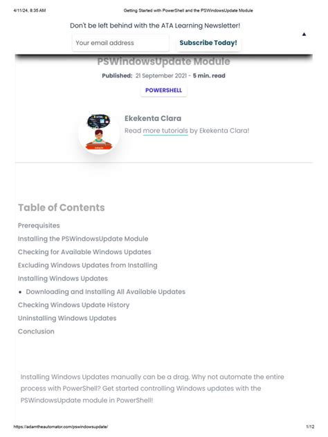 Image result for Powershell Update Tutorial