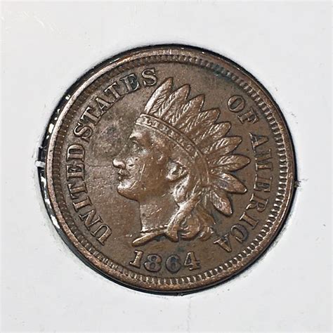 1864 Copper-Nickel Indian Head Cent*High Grade*LIBERTY Fully Visible ...
