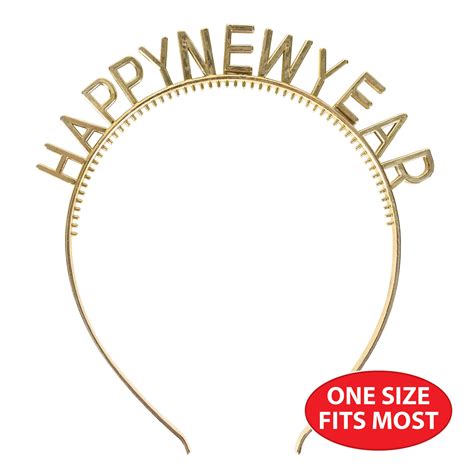 Gold Happy New Year Headband
