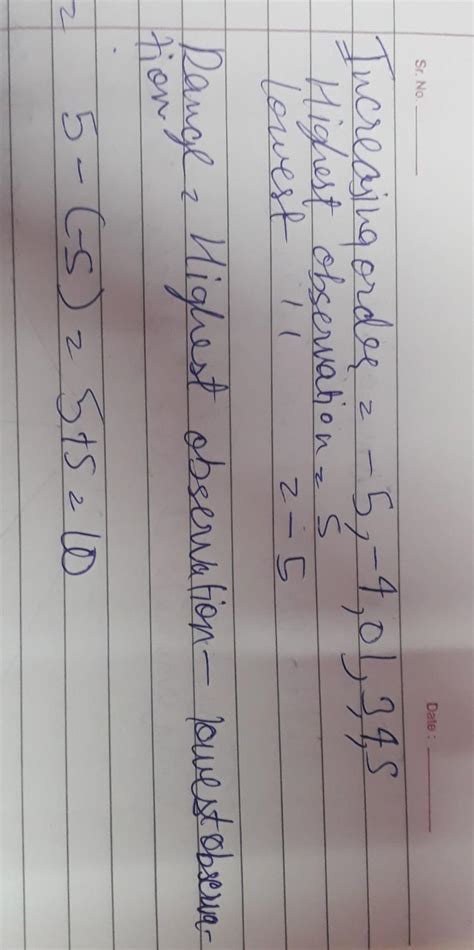 Listed below are the temperatures in °C for 7 consecutive days : -5, -4 ...