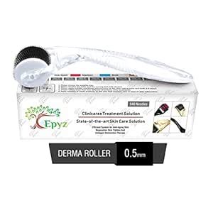 Epyz Derma Roller For Hair Growth 0.5 mm with 540 Stainless Steel ...