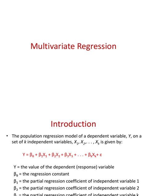 Image result for Multivariate Regression Explained