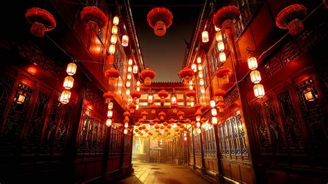 中国，四川，成都，美丽的锦里古街 - 笨翁网