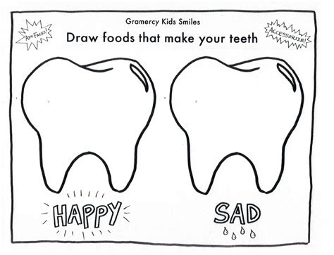 Teeth-Friendly Food Activity Sheet