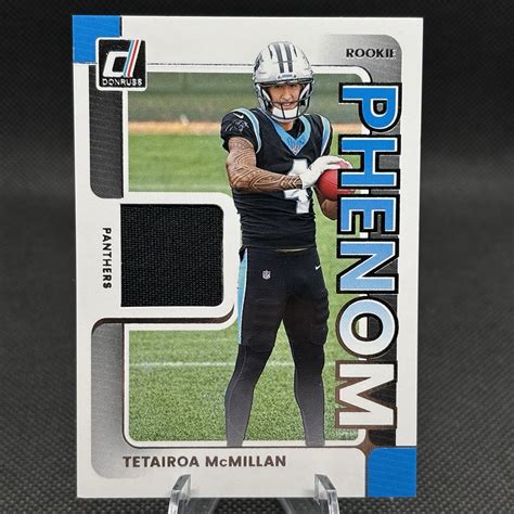 2025 Donruss Tetairoa McMillan Rookie Phenom Jersey Patch Carolina ...