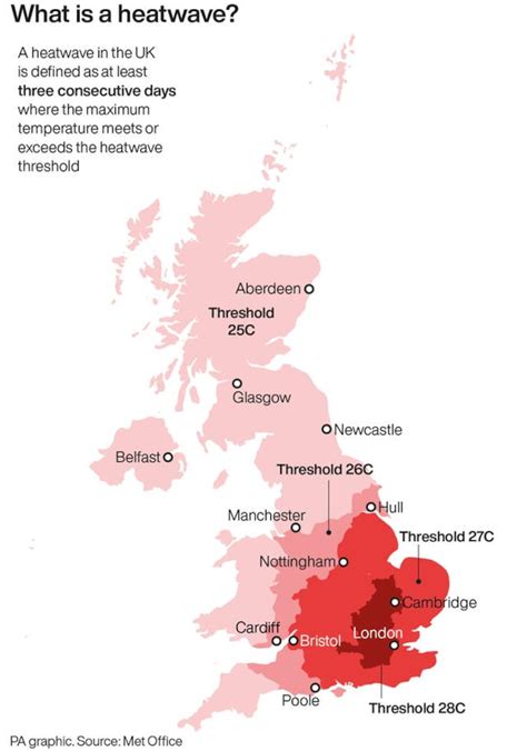 Amber heat health alert issued for parts of UK as hot temperatures hit ...
