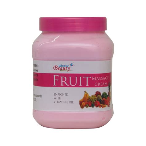 Glossy Beauty Fruit Massage Cream (200 gm) : Amazon.in: Health ...