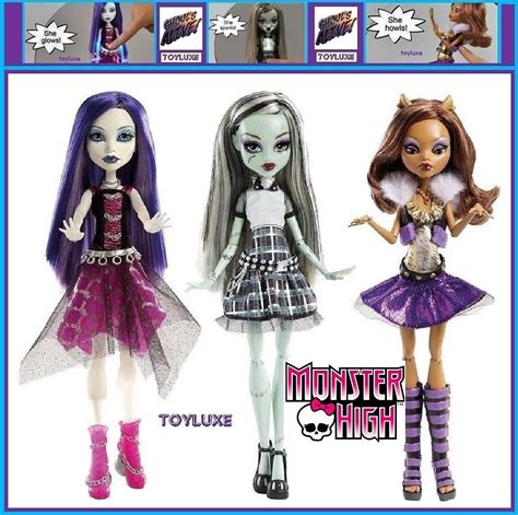 Monster High Ghouls Alive! It's Alive Complete Set of 3 - Clawdeen Wolf ...
