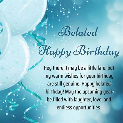 Belated Happy Birthday Wishes Images
