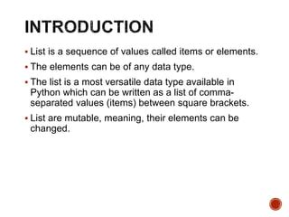 Image result for Explain List in Python