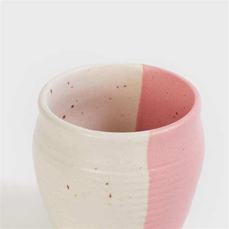 Buy Fiesta Pink Colourblocked Stoneware Khullad - 180ml from Home ...
