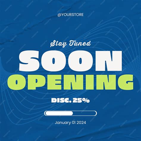 Opening soon instagram social media post template | Premium PSD