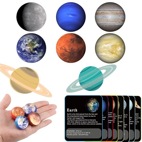 Chwang 24PCS Bouncy Balls for Kids 30mm Solar System Planets Toys with ...