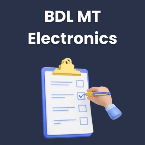 BDL MT Electronics Mock Test Series 2024
