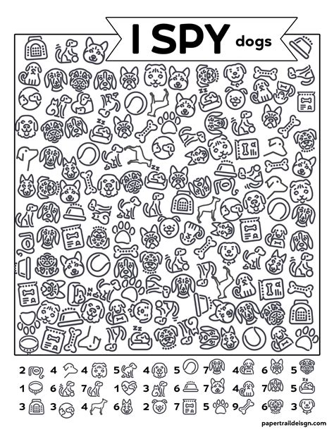 I Spy Activity Sheets Free Printable - Printable Free Templates