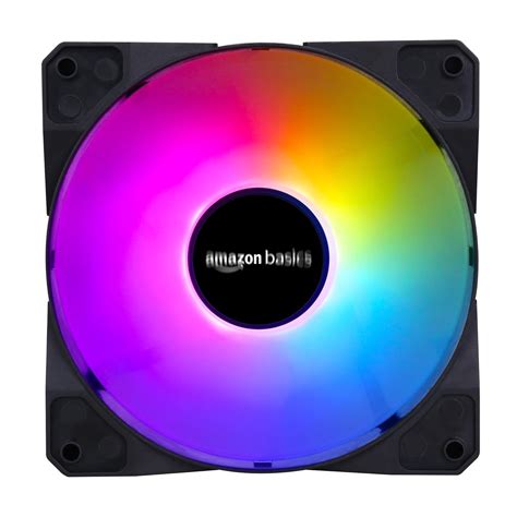 Amazon Basics Computer Cabinet/Chassis FRGB Case Fan, 120 mm, 1100 RPM ...