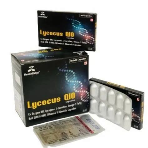 Pharmaceutical Capsules - Coenzyme QIO, Lycopene, L-Carnitine, Omega-3 ...