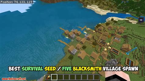 Image result for 10 Blacksmith Seed Minecraft Java