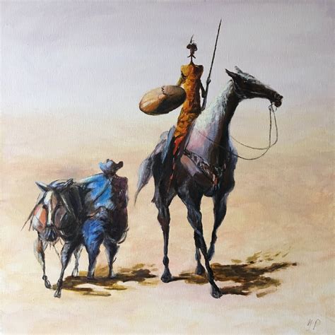 Don Quixote Painting Original Art Custom Acrylic Painting on Canvas ...