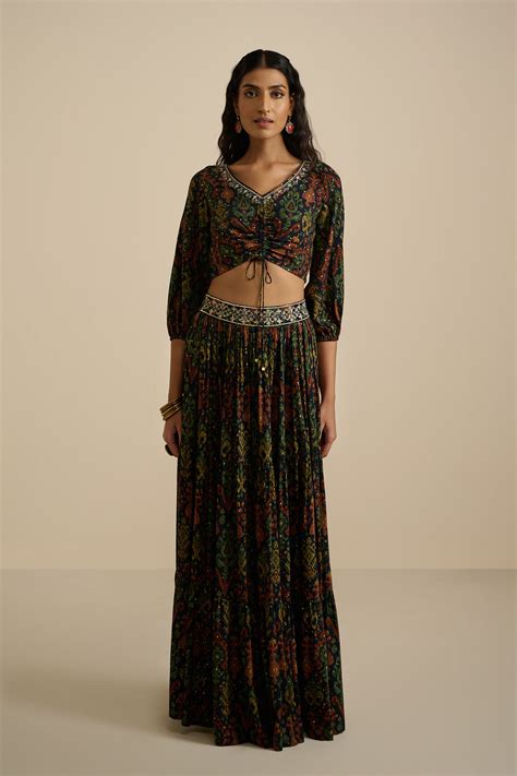 Buy Asara Black Co-ord Set Online In India at Global Desi F25M752P_BLACK