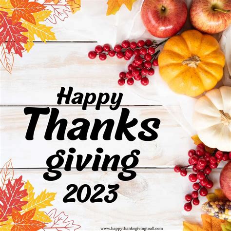 Happy Thanksgiving Day 2023 Images, Wishes, Quotes, Messages, Clipart ...