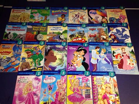 Lot of 50 Step into Reading books Level 1 2 3 4 Readers~Disney Princess ...