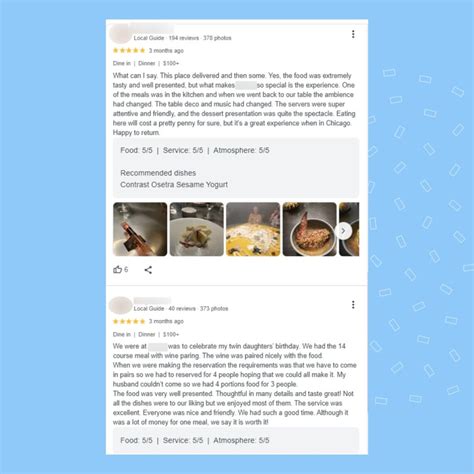 Culinary kudos: 40+ good restaurant review examples | Birdeye