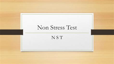 Non stress test gynaecology presentation | PPTX
