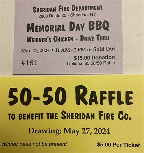 Memorial Day BBQ, Sheridan New York Fire Department, 27 May 2024 ...