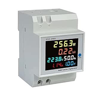 Energy Meter,Voltmeter,6 in 1 AC 40-300V 100A Watt Meter, Frequency ...