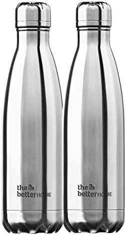 The Better Home Pack of 2 500 ml Each Thermosteel Bottle | Doubled Wall ...