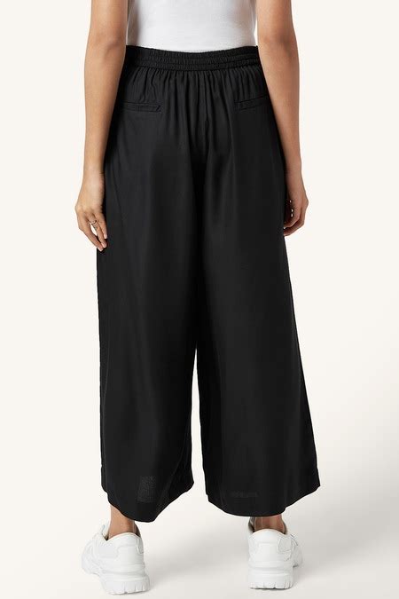 Charcoal Solid Ankle Length Casual Women Flared Culottes - Selling Fast ...