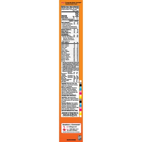 Kellogg S Frosted Mini Wheats Nutrition Label | Besto Blog