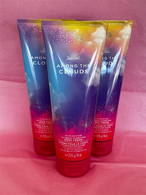 Bath and Body Works Among The Clouds 24 Hr Butter Body Lotion Cream x3 ...