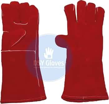DSY Gloves Heavy Duty Durable Leather Welding Gloves - Industrial ...
