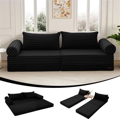 Amazon.com: MeMoreCool Convertible Sofa Bed, Folding Floor Couch Bed ...