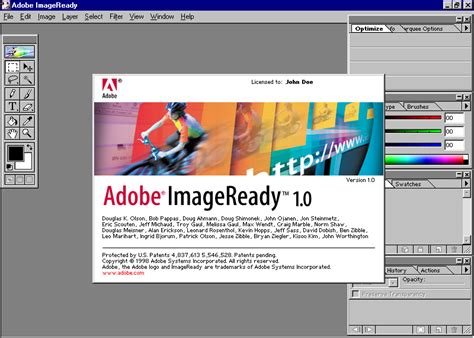Adobe ImageReady 1.0 in 1998 - Web Design Museum
