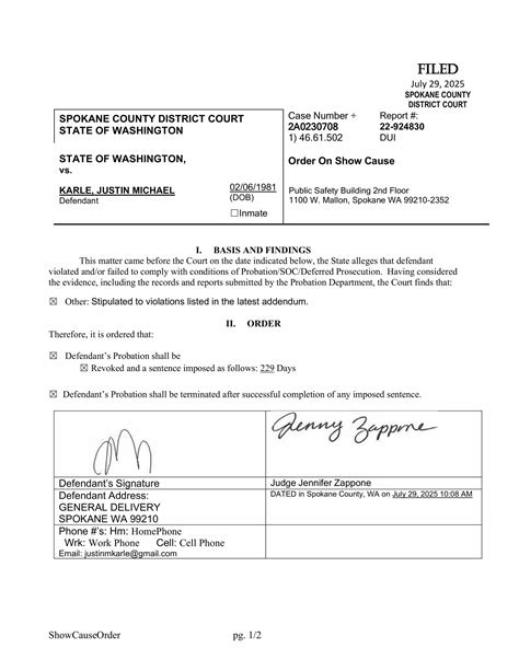 Spokane County Court Viewer