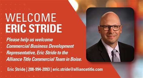 ALLIANCE TITLE WELCOMES ERIC STRIDE AS NEW COMMERCIAL BUSINESS ...