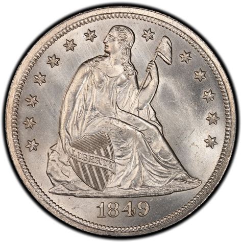 1849 Seated Liberty Silver Dollar Values - Live Pricing | CoinValues.com