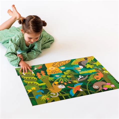 Wild Rainforest 24-Piece Floor Puzzle | Children's Jigsaws