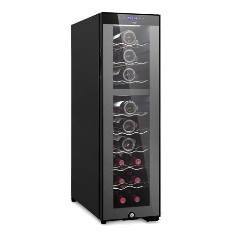 NutriChef PKCWCDS245 24 Bottle Fridge Dual Zone Chiller Adjustable Temperature 41F to 64F Ultra ...
