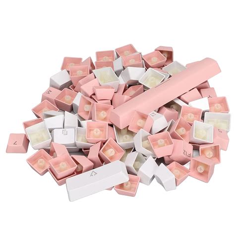 104 Key keycap, Translucent Keyboard caps, Computer keycaps, Double ...