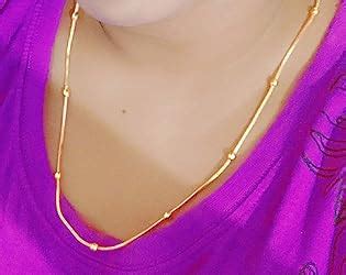 Shreyadzines Women's Gold Plated Traditional Design Long Necklace/Chain ...