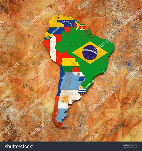 44,728 Mapa America Do Sul Com Bandeiras Images, Stock Photos & Vectors ...